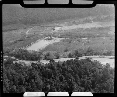 Gold dredge, Bulolo Valley, Papua New Guinea