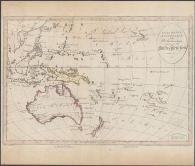 Sudindien Australien oder Polynesien insegmein der fünfte Weltheil / gebr: Lotter
