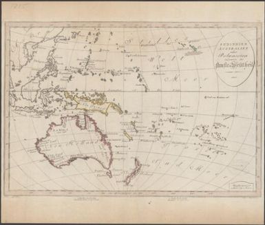 Sudindien Australien oder Polynesien insegmein der fünfte Weltheil / gebr: Lotter