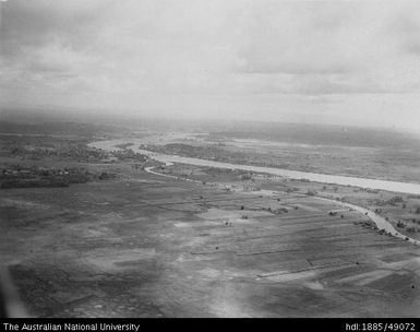 Aerial view of Rewa River and Toga Creek