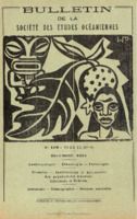 Bulletin de la Société des Études Océaniennes numéro 109