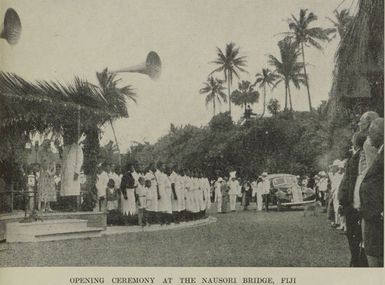 Opening ceremony at the Nausori bridge, Fiji