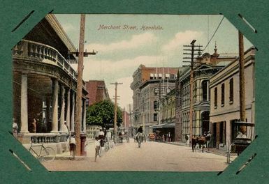 Merchant Street, Honolulu (from Albert Ellis Ocean Island Photograph Album)