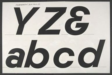 ChurchwardSans Bold Italic 83 Hand Drawn Board