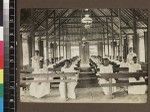 Group portrait of female students inside church, Beru, Kiribati, 1913-1914