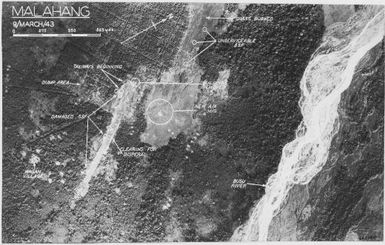 [Aerial photographs relating to the Japanese occupation of Malahang, Papua New Guinea, 1943] (85)