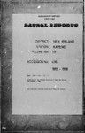 Patrol Reports. New Ireland District, Kavieng, 1965 - 1966