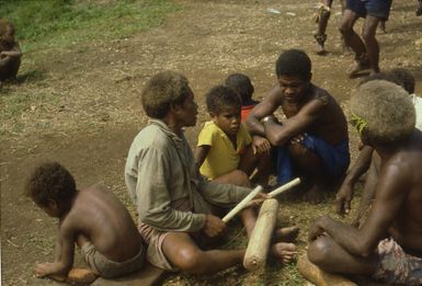 Ben Burt Malaita PhotosKana chant for the dance practice with David Rere in foreground