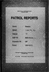 Patrol Reports. Western District, Lake Murray, 1969 - 1970