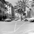 United States, car traffic on street in Honolulu