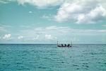 Bonito canoe at sea