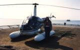 Randi West Davies (WG #791) with a Robinson R22 helicopter