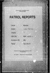 Patrol Reports. Western District, Lake Murray, 1946 - 1949