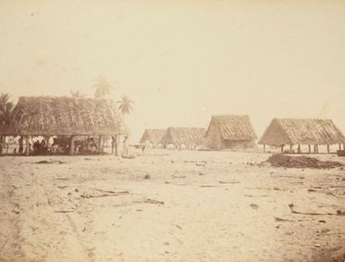 Copra drying sheds Swains Island. From the album: Views in the Pacific Islands