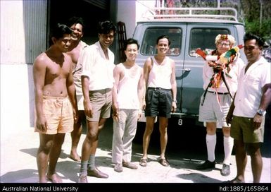 Seven men and a car