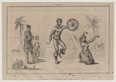 Various artists :Danzatore e Danzatrice all'Isola Avai. [1838-1843].
