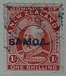 Stamp: New Zealand - Samoa One Shilling