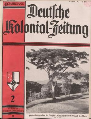 ["Deutsche Kolonialzeitung, 49. Jg. 1. Februar 1937, Heft 2."]