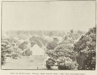 View of Nukualofa, Tonga, from Mount Zion