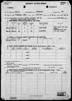 VMF-111 - ACA Reps Nos 221-226 – Air opers against the Marshall Islands, 12/6-24/44