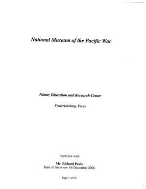 Oral History Interview with Richard Pauls, December 4, 2008