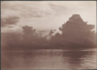 Heavy rain over Vella Lavella Island, Solomon Islands, 1906 / J.W. Beattie