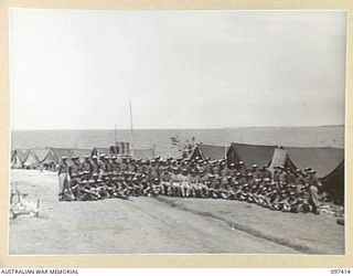 WEWAK POINT, NEW GUINEA. 1945-10-02. A FORMAL GROUP OF D COMPANY, 2/3 MACHINE-GUN BATTALION