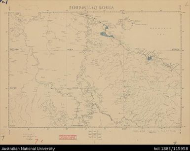 Papua New Guinea, Fourmil of Bogia, Fourmil series, Sheet 7, 1956, 1:253 440