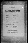 Patrol Reports. Western District, Kiunga, 1956 - 1957