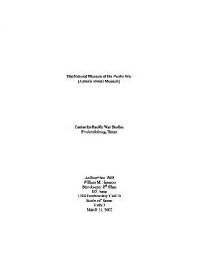 Oral History Interview with William Hewson, March 15, 2002