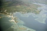 Northern Mariana Islands, aerial view of Saipan coastline