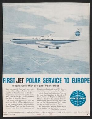 FIRST JET POLAR SERVICE TO EUROPE