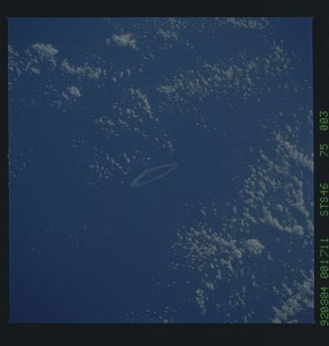 S46-75-003 - STS-046 - Earth observations taken from the shuttle orbiter Atlantis during STS-46