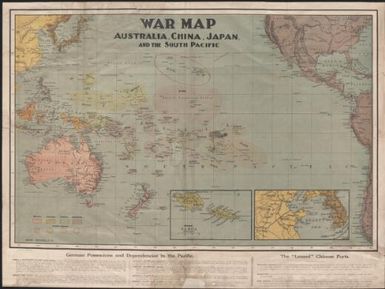 War map : Australia, China, Japan, and the South Pacific / Cyril Dillon