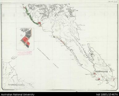 Solomon Islands, Malaita, South Sheet, 1950, 1:120 000