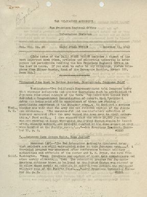 Daily Press Review, Vol. VII, No. 20