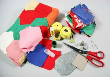 Tivaevae material pieces