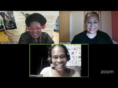 DR T - VUNILAGI BOOK CLUB TALANOA SESSION - MARIANA WAQA & ROGOIGA SOWERI- WEDNESDAY OCTOBER 29