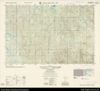 Papua New Guinea, Admiralty Islands, Torlo Island NE, Series: AMS T893, Sheet 3550 IV NE, 1:25 000, 1958