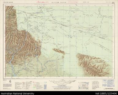 Papua New Guinea, Blucher Range, Series: AMS T504, Sheet SB 54-7, 1966, 1:250 000