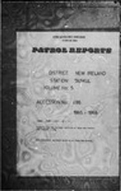 Patrol Reports. New Ireland District, Taskul, 1965 - 1966