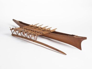 Model va'a (outrigger canoe)