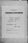 Patrol Reports. Milne Bay District, Esa'ala, 1969 - 1970