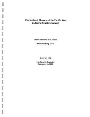 Oral History Interview with Earle M. Craig, Jr., September 30, 2000