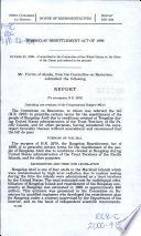 Rongelap Resettlement Act of 1999 : report (to accompany H.R. 2970) (including cost estimate of the Congressional Budget Office)