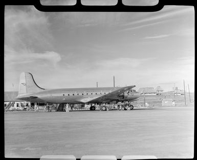 British Commonwealth Pacific Airlines, DC-4 Skymaster, VH-BPC, Nandi Airport, Fiji