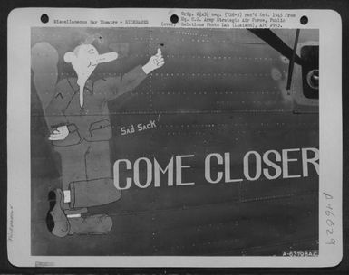 The Consolidated B-24 "Liberator," 'Come Closer', At An Airfield On Kwajalein, Marshall Islands, July 1944. (U.S. Air Force Number A63798AC)