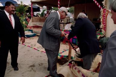 King Taufa'ahau Tupou IV helps lay foundations for new Grey Lynn church