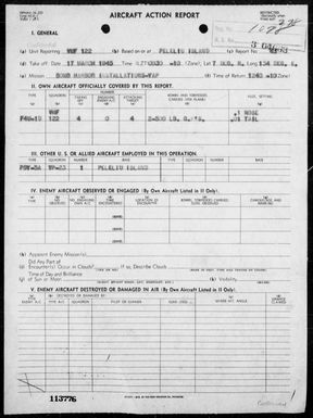 VMF-122 - ACA reps nos 43-45 â Bombing targets in the Yap Area, Carolines & in the Palau Is on 3/17/45