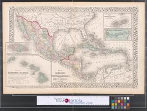 Map of Mexico, Central America, and the West Indies.